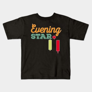 Retro Forex Trading Pattern Evening Star Kids T-Shirt